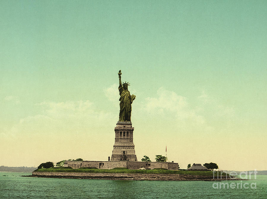Statue of Liberty, New York Harbor Photograph by American School