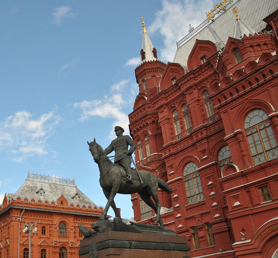 Statue of Marshal Zhukov Photograph by Jacqueline M Lewis