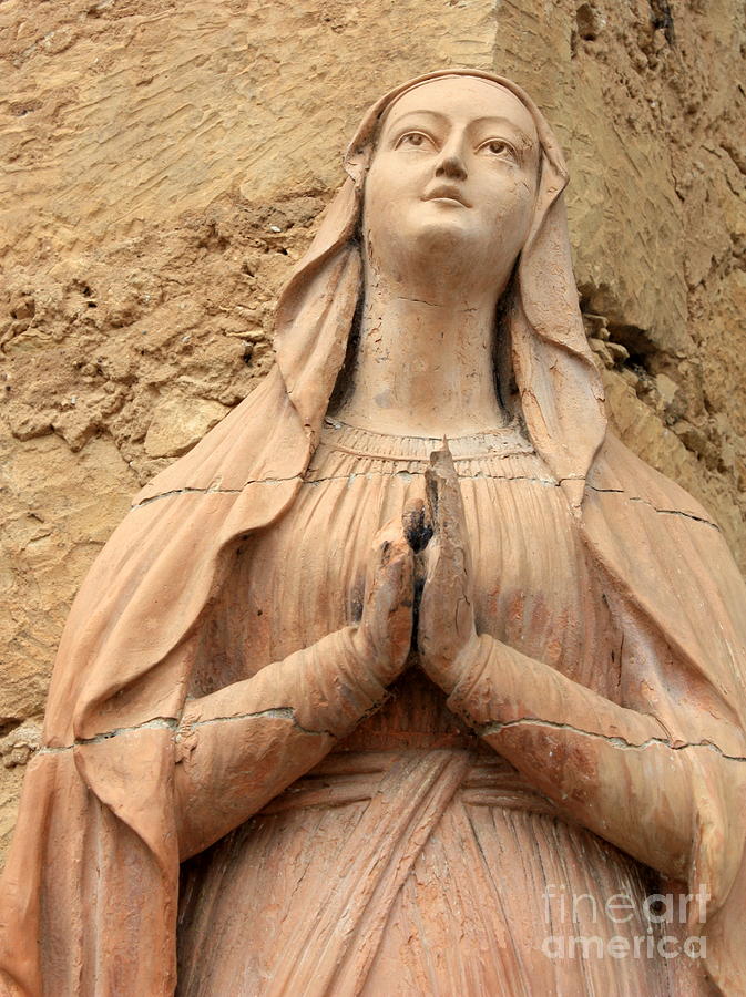 Statue of Mary Closeup Photograph by Carol Groenen