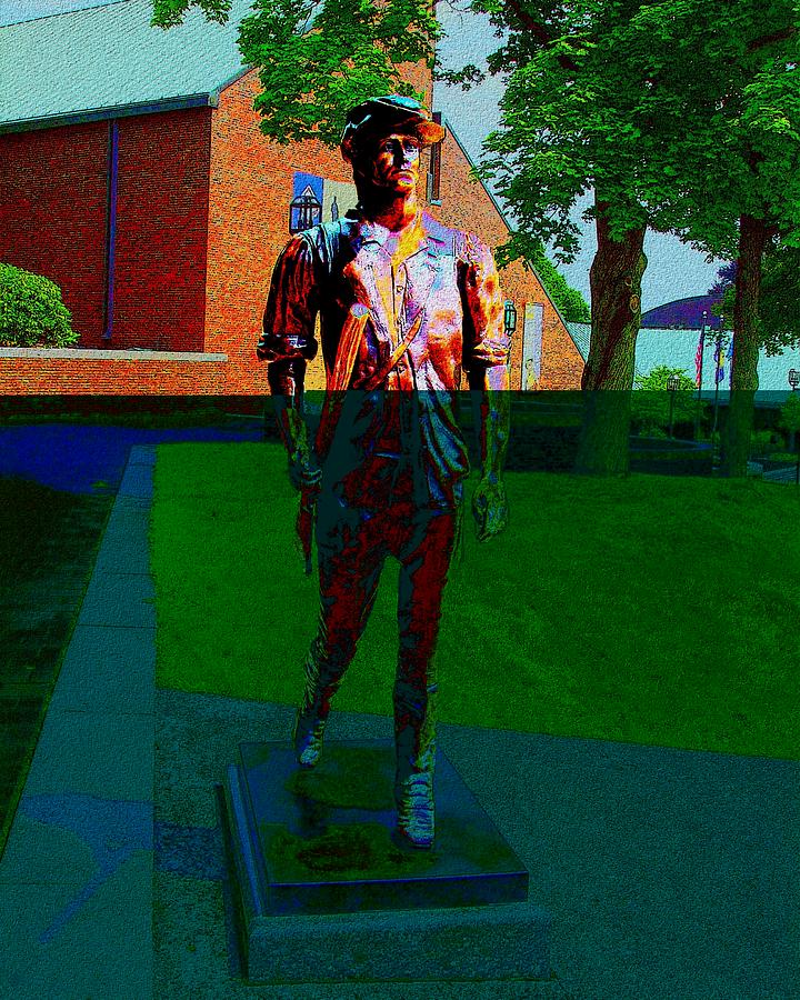 Statue of Minuteman Digital Art by Cliff Wilson