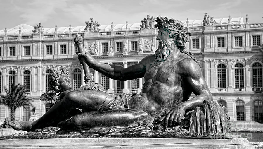 Statue of Neptune Palace of Versailles  Photograph by Chuck Kuhn