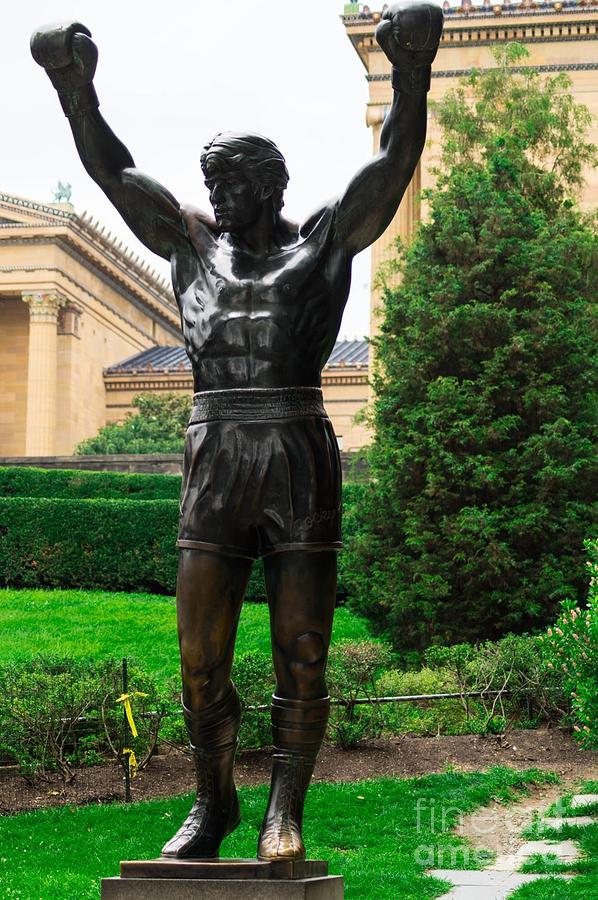 Statue Of Rocky Balboa Photograph
