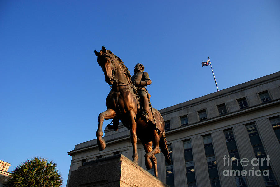 Statue of the Governor Wade Hampton in Columbia South Carolina Photograph by Susanne Van Hulst