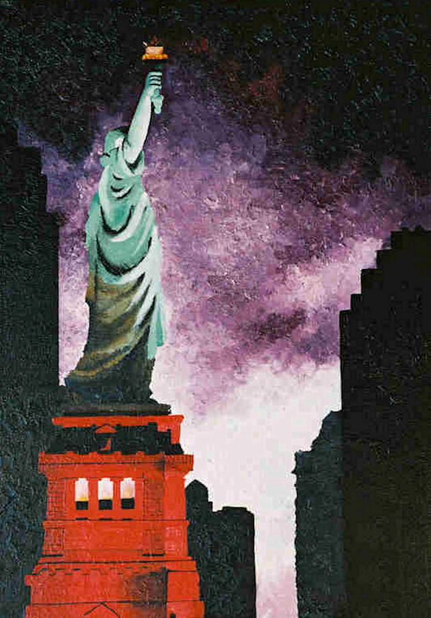 Statue still stands Painting by T Fischler Fine Art America