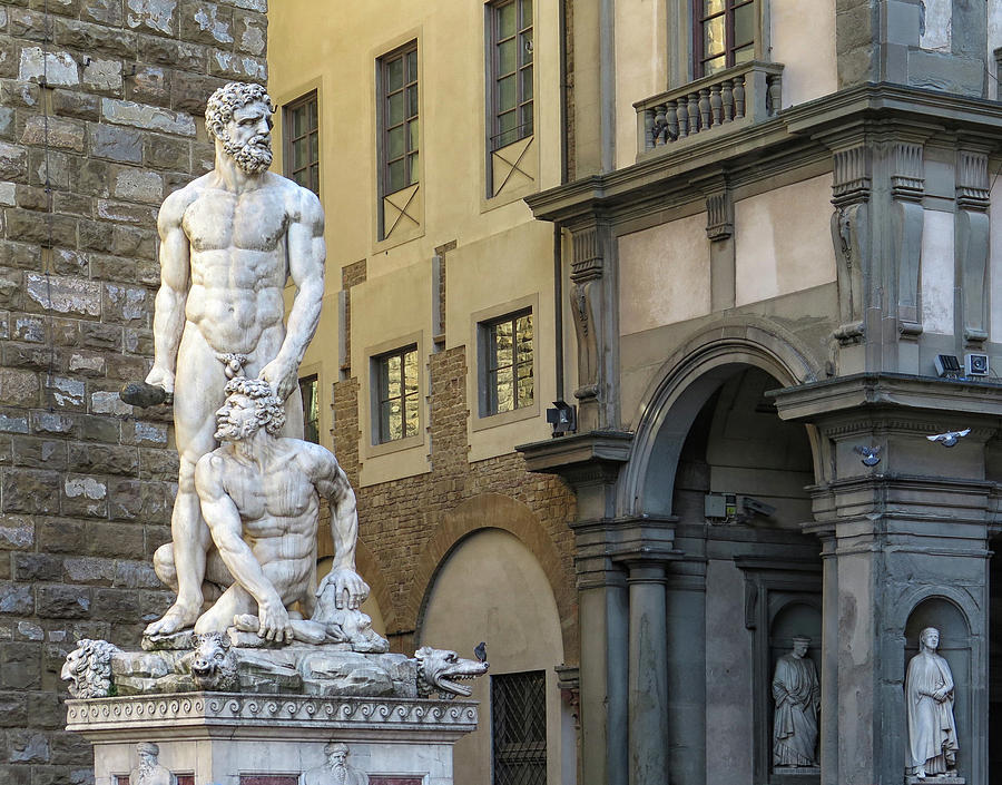Statues In Florence Italy Photograph by Dave Mills