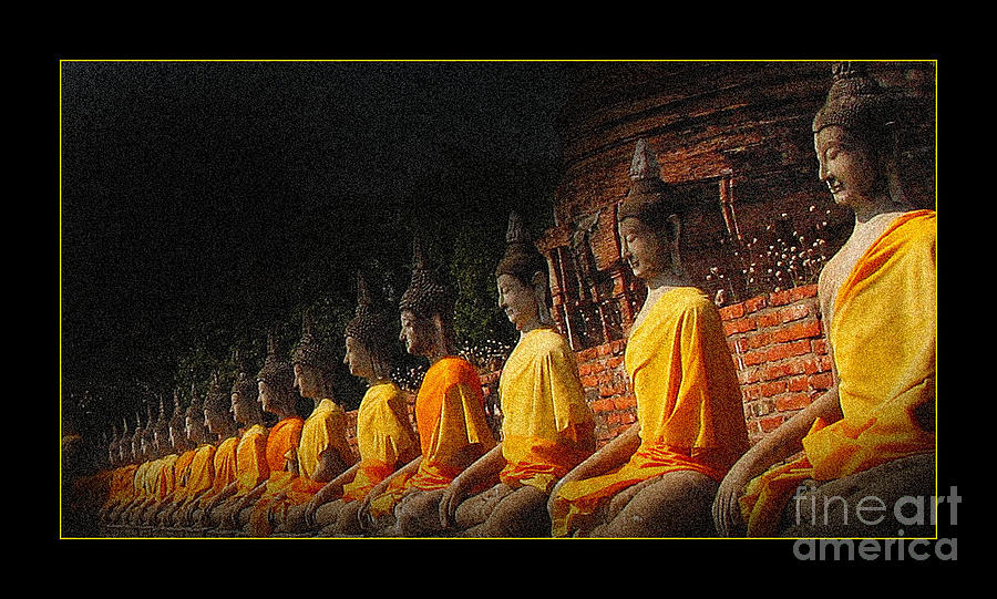 Statues of Buddha Photograph by Eena Bo