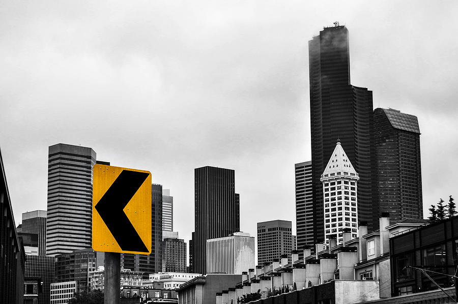 Stay Left of Downtown Seattle Photograph by Pelo Blanco Photo Stay Left of Downtown Seattle Photograph by Pelo Blanco Photo