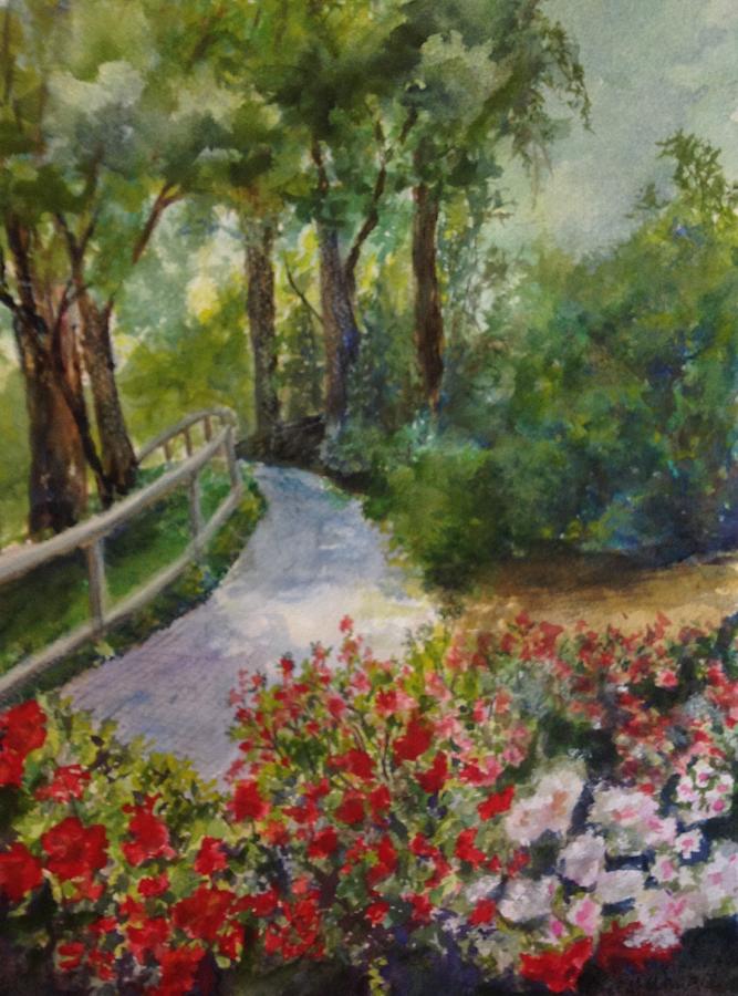 Stay on the Pathway Painting by Cheryl Wallace