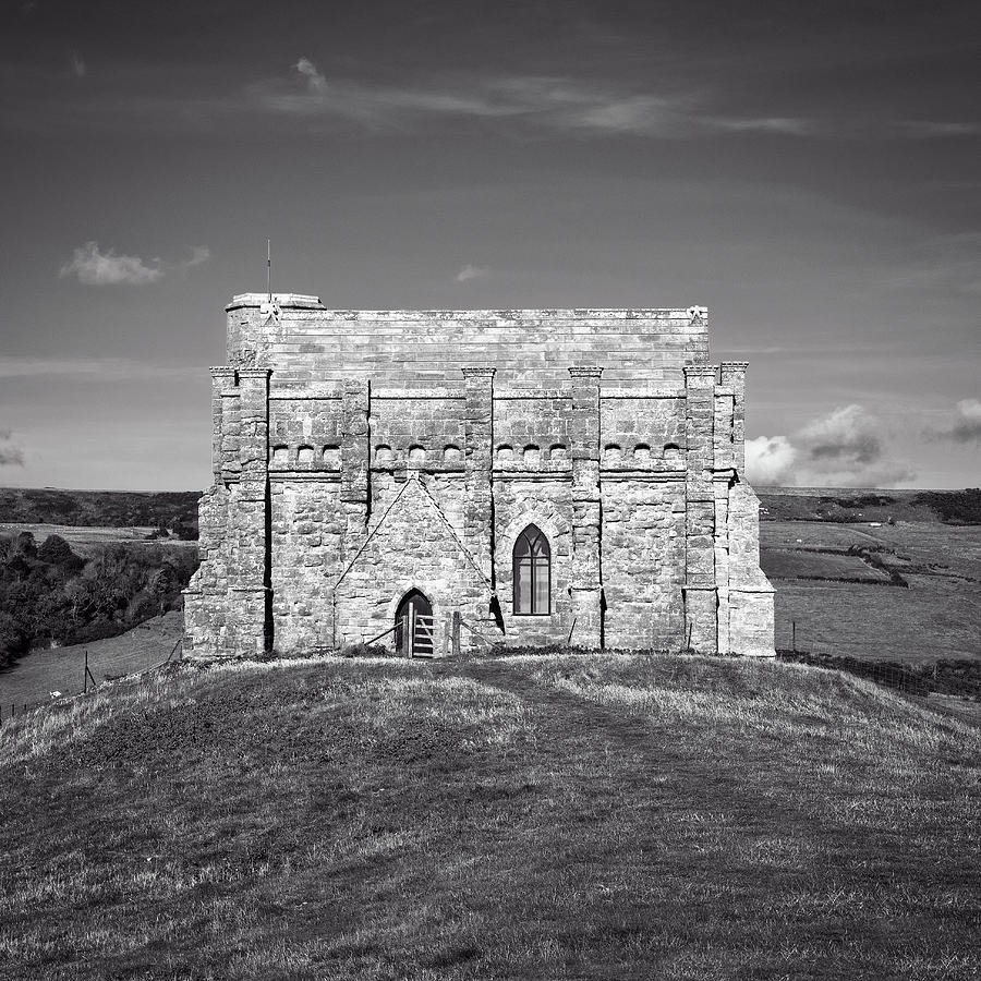 St.Catherines Chapel B and W Photograph by Roy Pedersen