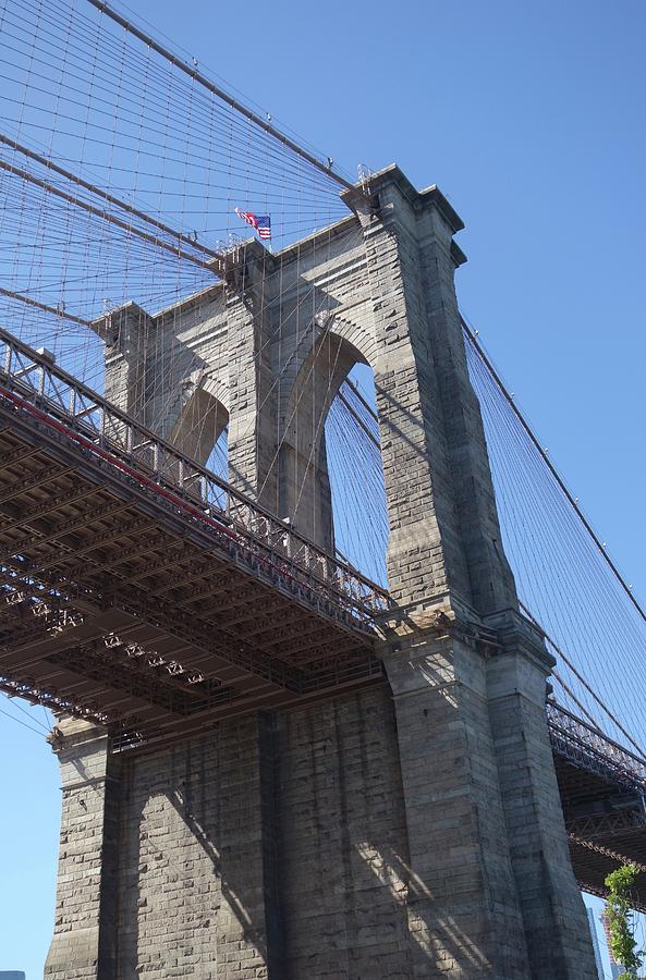 Brooklyn Bridge Photograph - Steadfast Brooklyn Bridge by Rauno Joks