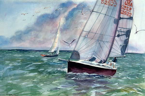 Steady Breeze Painting by Bobby Walters