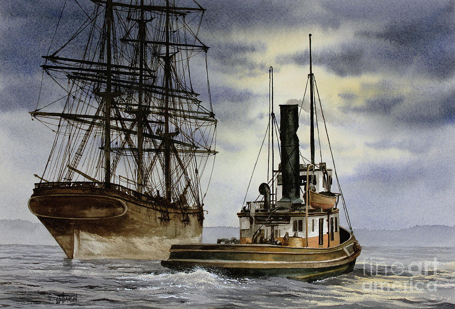Steam and Sail Heritage Painting by James Williamson