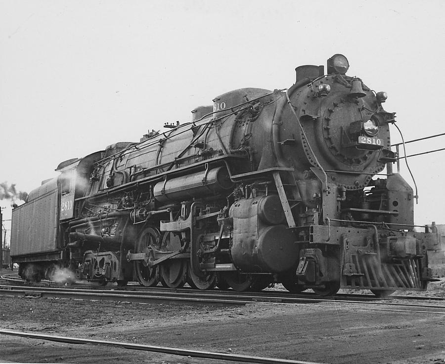 Steam Engine 2810 at Servicing Track - 1950 Photograph by Chicago and North Western Historical Society