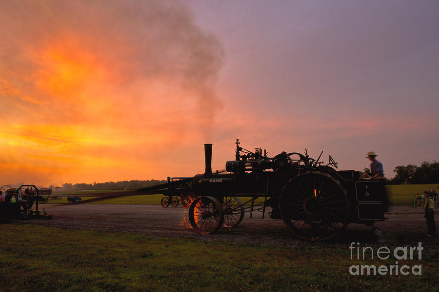 Steam Engine at Dusk Photograph by David Arment