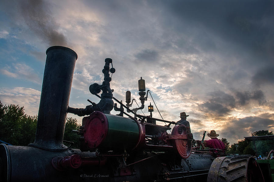 Steam Engine at Nightfall Photograph by David Arment