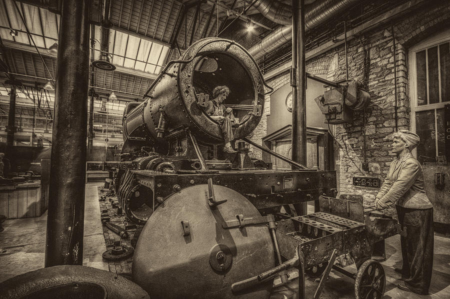 Steam Engine Boiler Shop Photograph by Clare Bambers