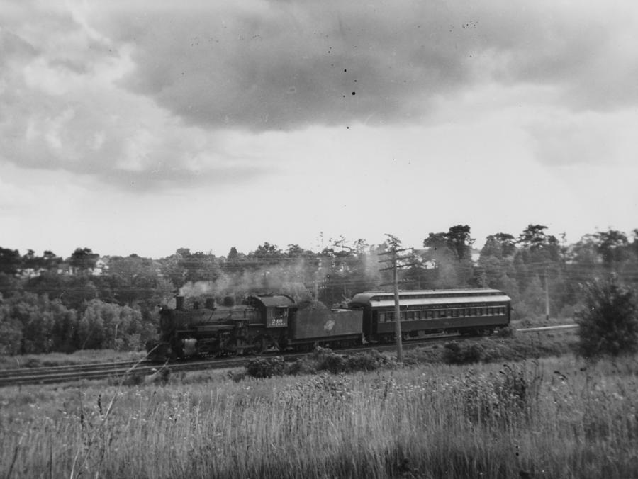 Steam Engine Chugging Through Country  Photograph by Chicago and North Western Historical Society