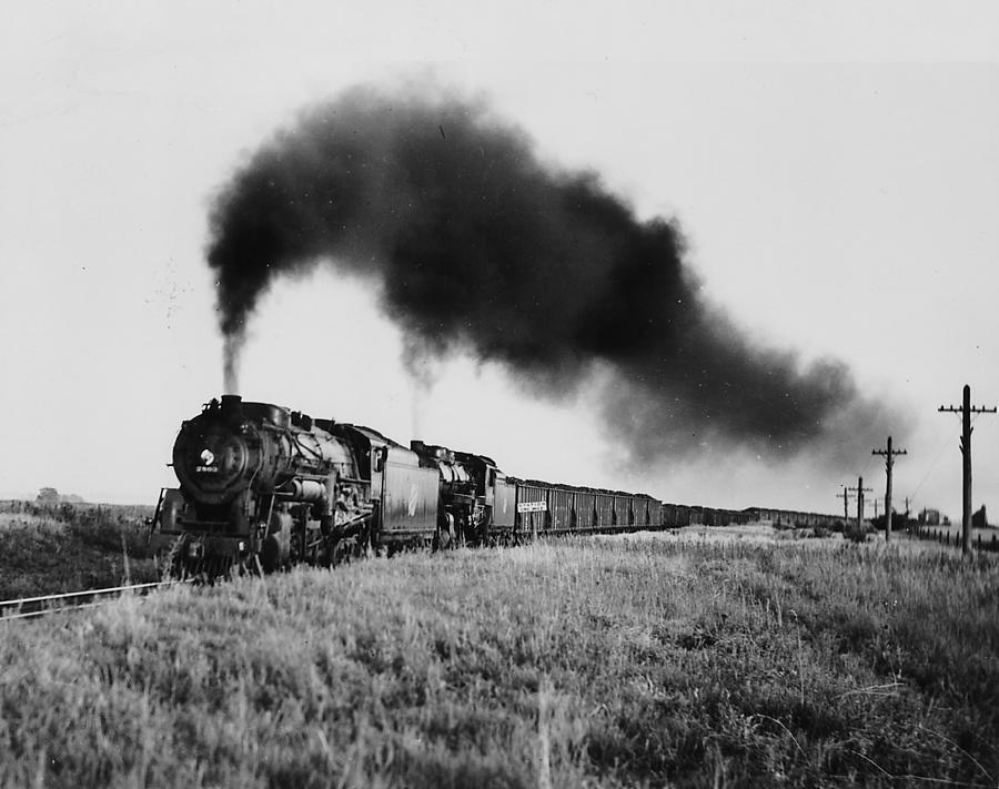 Steam Engine Chugs Through Countryside  Photograph by Chicago and North Western Historical Society