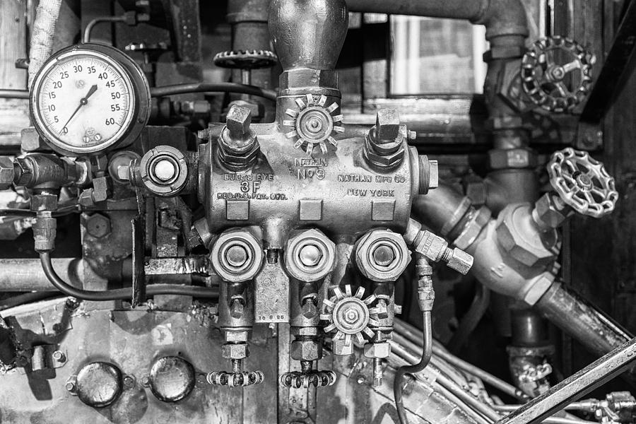Steam Engine Controls Photograph by Jeff Abrahamson
