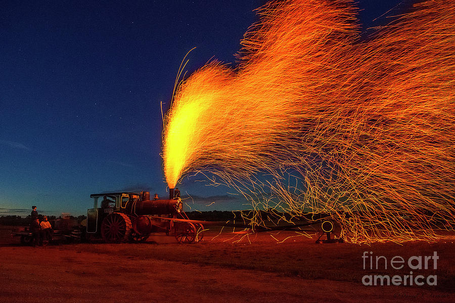 Steam Engine Creates Fireworks Photograph by David Arment