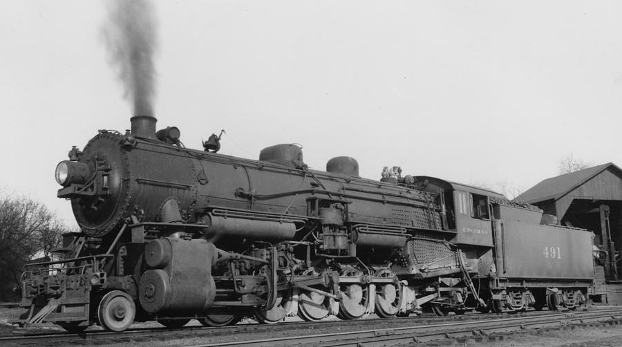 Steam Engine in Hudson Wisconsin - 1939 Photograph by Chicago and North Western Historical Society