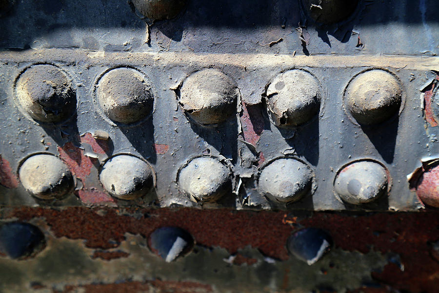 Steam Engine Rivets Photograph by Mary Bedy