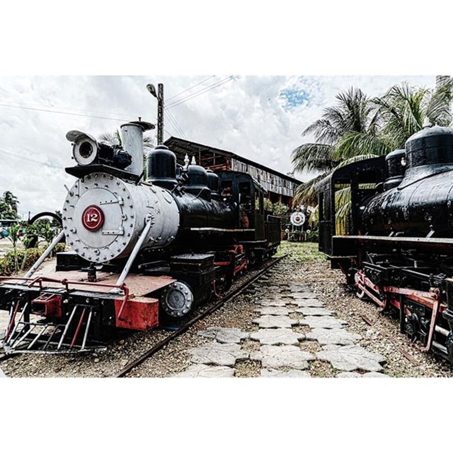 Train Photograph - Steam Engines At A Sugar Mill / Museum by Sharon Popek