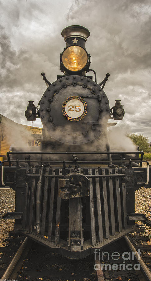 Train Photograph - Steam Iron by Mitch Shindelbower