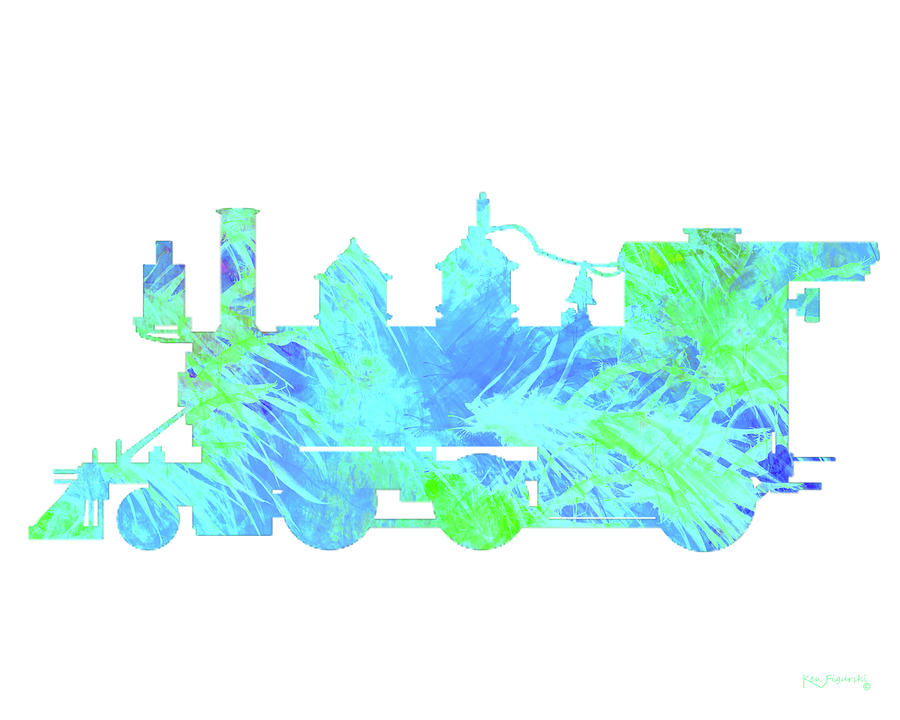 Steam Locomotive Art 3 Painting by Ken Figurski