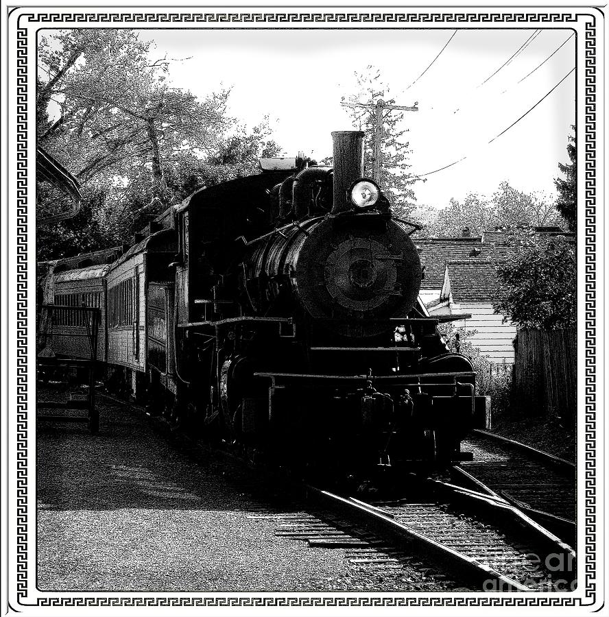 Train Photograph - Steam Locomotive at Arcade and Attica Railroad by Rose Santuci-Sofranko