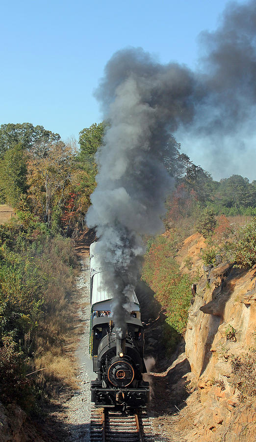 Steam on the South Carolina Railroad Museum 1 Photograph by Joseph C Hinson