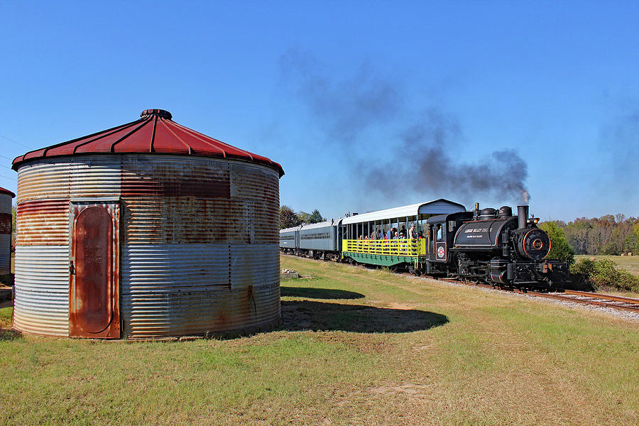 Steam on the South Carolina Railroad Museum 3 Photograph by Joseph C Hinson