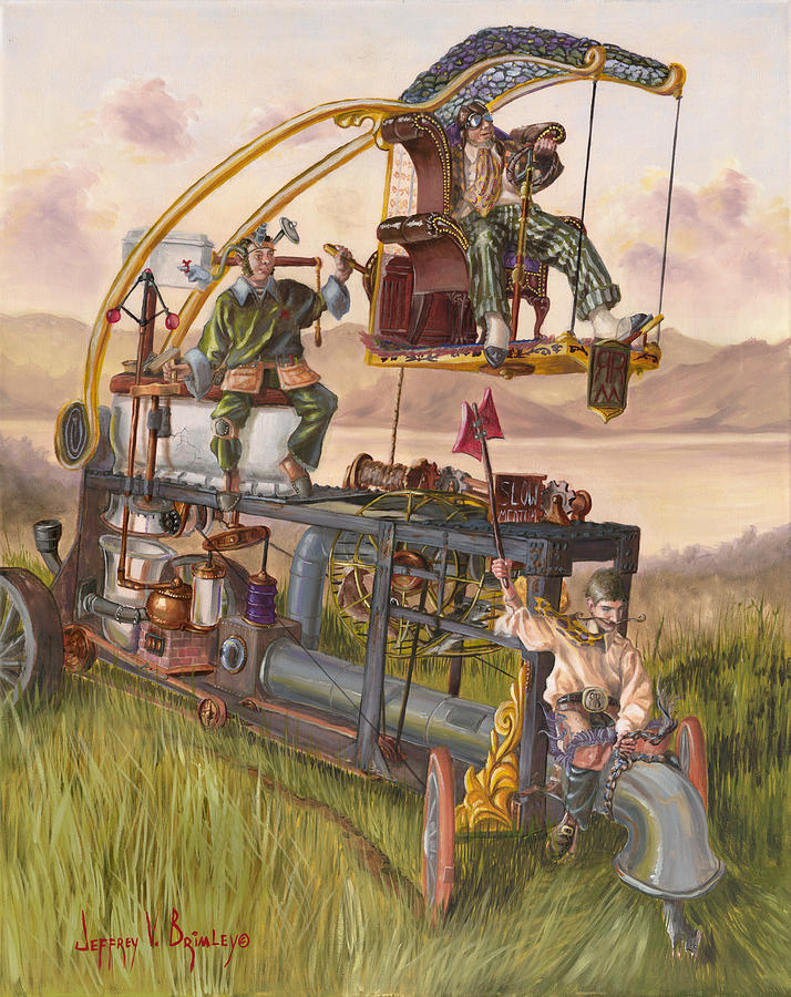 Steam Powered Rodent Remover Painting by Jeff Brimley