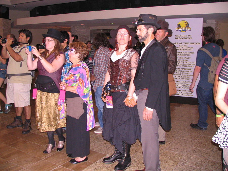 Steam Punks and a Little Old Lady Photograph by Jim Williams