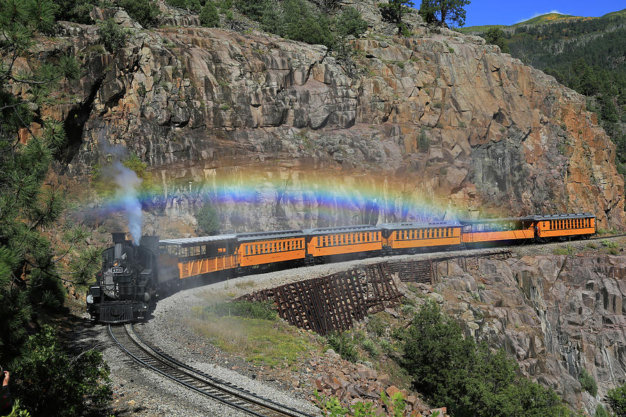 Transportation Photograph - Steam Rainbow by Donna Kennedy