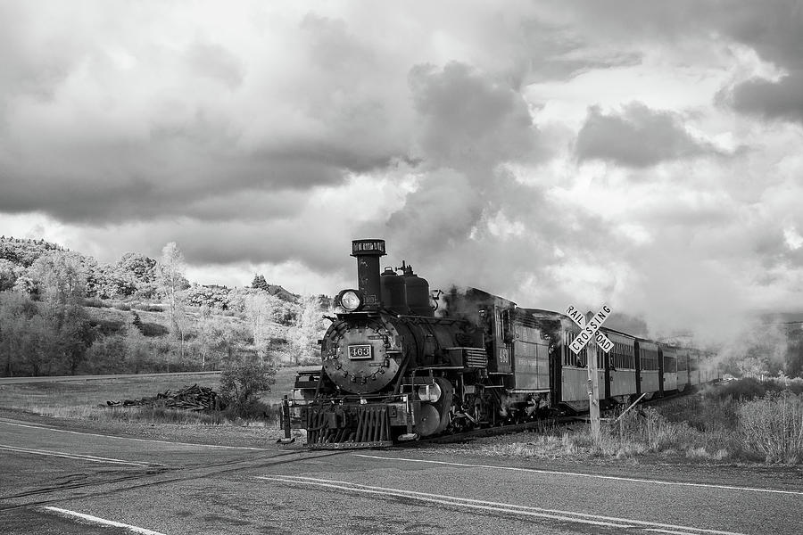 Steam Train Railroad Crossing Photograph by Steven Bateson