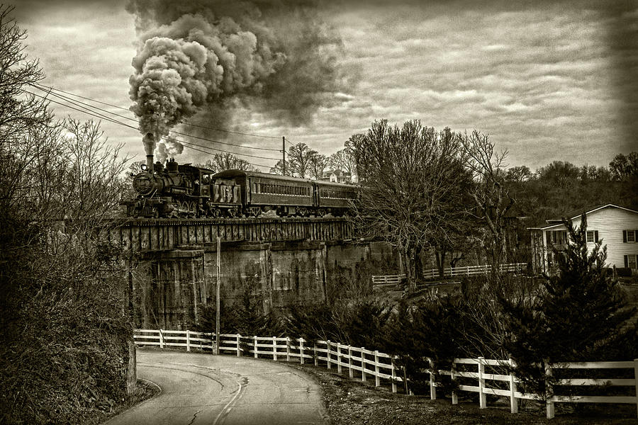Steam Train Rolling Photograph by Sharon Popek