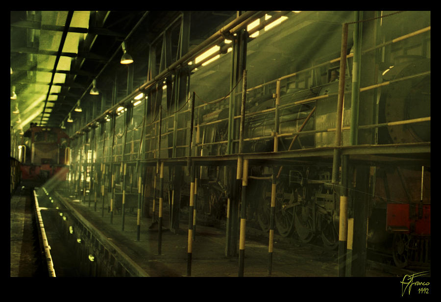 Steam Train Shed Kimberly Digital Art by Vincent Franco