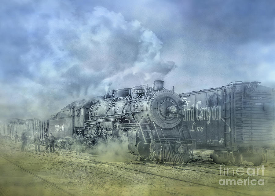 Steam Train Toned Digital Art by Randy Steele