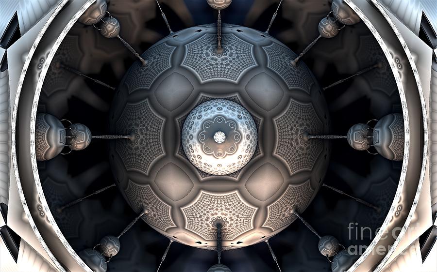 Steamball Interior Shot Plate 1a Digital Art by Jon Munson II