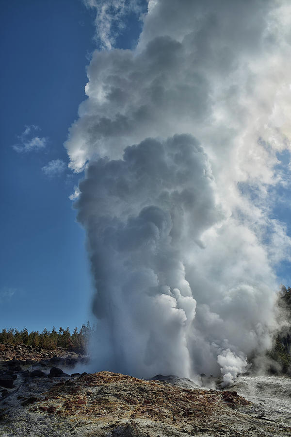 Steamboat Geyser Photograph by Greg Norrell