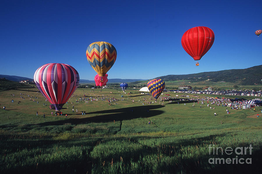 Steamboat Springs Balloon Festival Photograph by Stan and Anne Foster