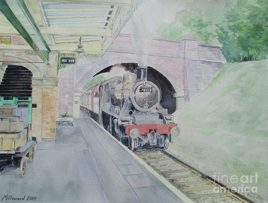 Steaming Into Rothley Painting by Martin Howard