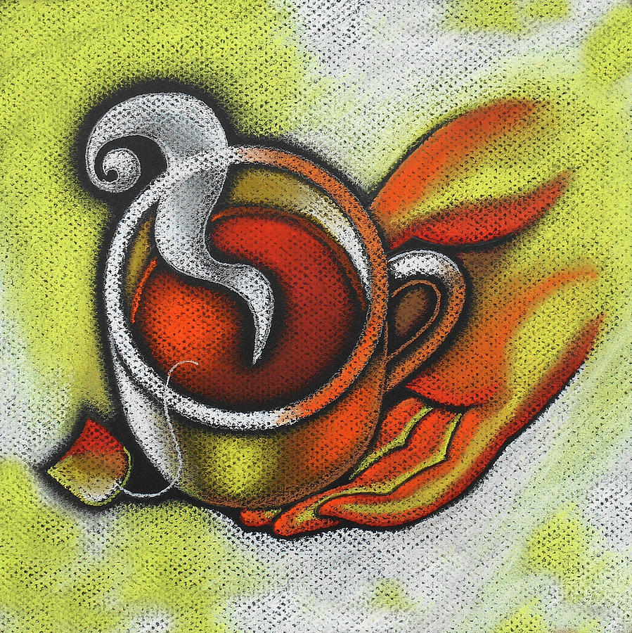 Steaming Tea Painting