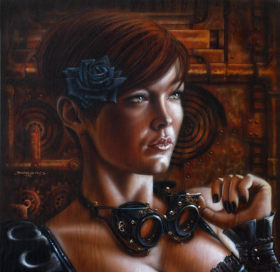 Steampunk Painting - Geared Up by Timothy Scoggins