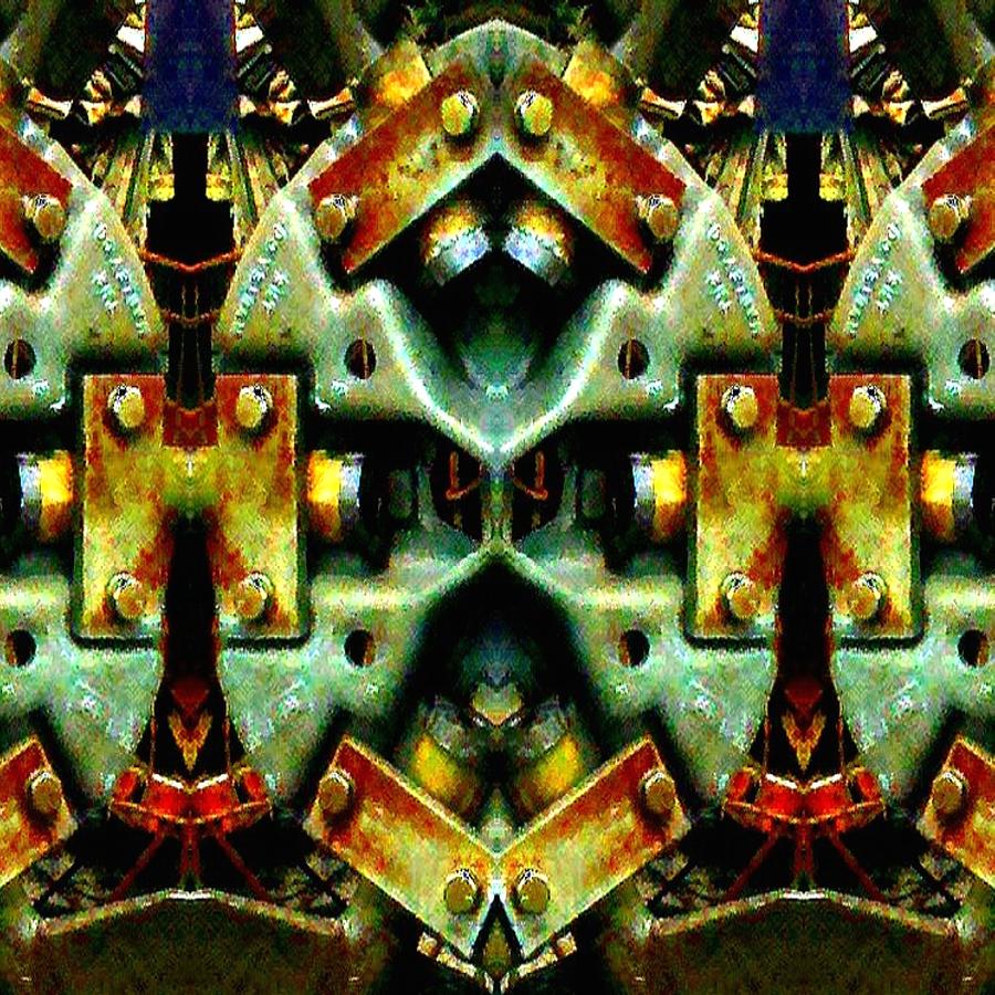 Abstract Photograph - Steampunk Machination 3 by Marianne Dow