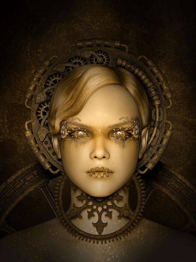 Steampunk Machine Digital Art by Britta Glodde