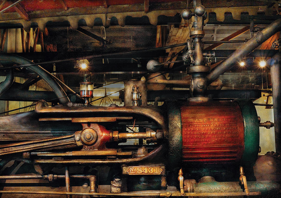 Vintage Photograph - Steampunk - No 8431 by Mike Savad