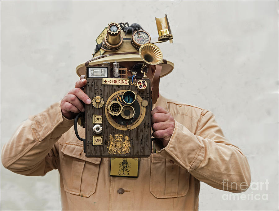 Steampunk Photographer Photograph by David Hollingworth | Pixels