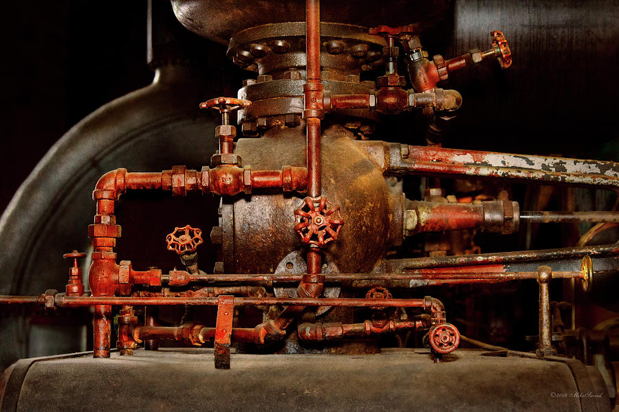 Steampunk - Pipe dreams Photograph by Mike Savad
